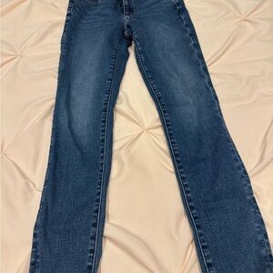 American Eagle Outfitters Blue Skinny hi-rise next level jeggings